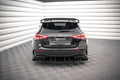 Maxton Design Robuste Racing Diffusor Heck Ansatz + Flaps passend für Mercedes A35 AMG Hatchback Aero Pack W177 schwarz Hochglanz