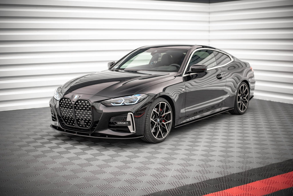 Maxton Design Street Pro Street+ Spoilerlippe Front Ansatz passend für BMW 4er M-Paket / M440i G22 / G23 / G22 Facelift / G23 Facelift