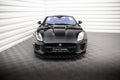 Maxton Design Street+ Spoilerlippe Front Ansatz V.1 passend für Jaguar F-Type X152 Facelift schwarz Hochglanz