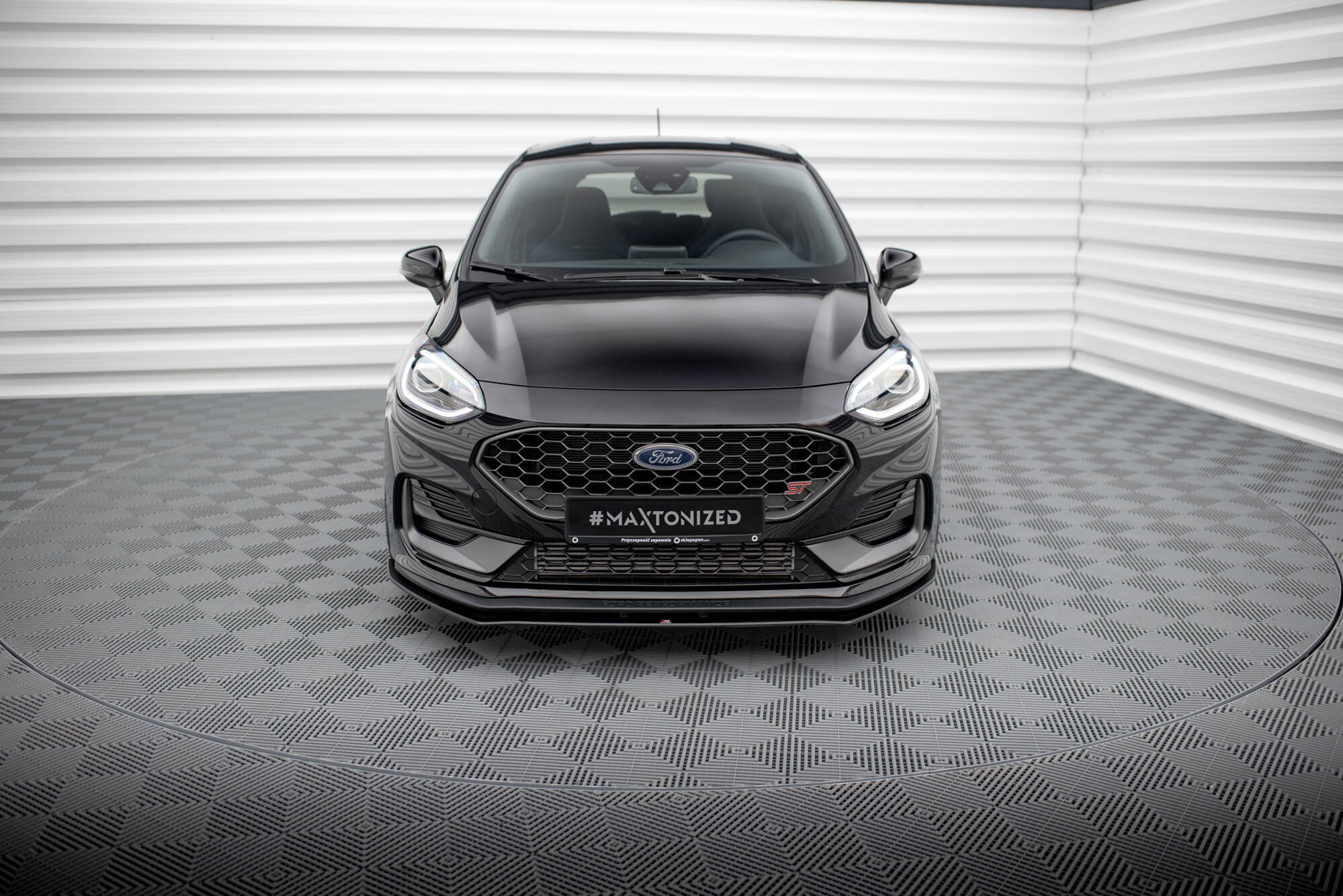 Maxton Design Street Pro Street+ Spoilerlippe Front Ansatz passend für Ford Fiesta ST Mk8 Facelift