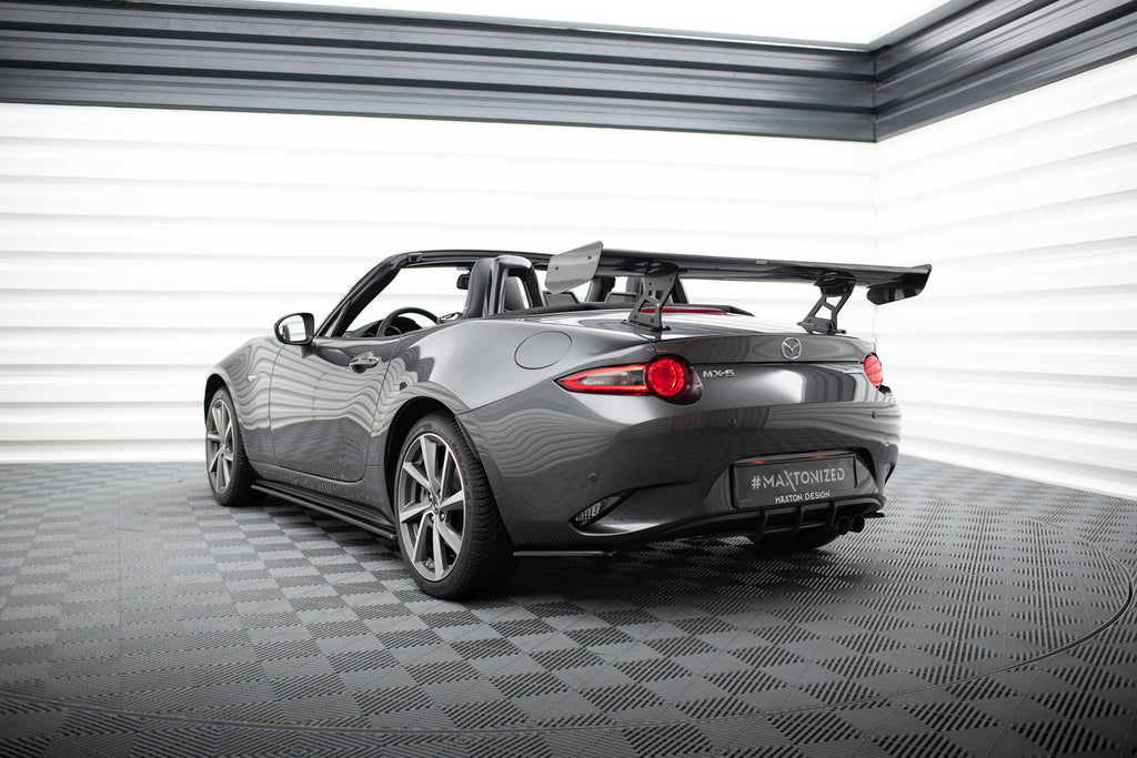 Maxton Design Carbon Spoiler With Internal Brackets Uprights Mazda MX-5 ND (Mk4) für Mazda MX-5 Mk4 (ND)