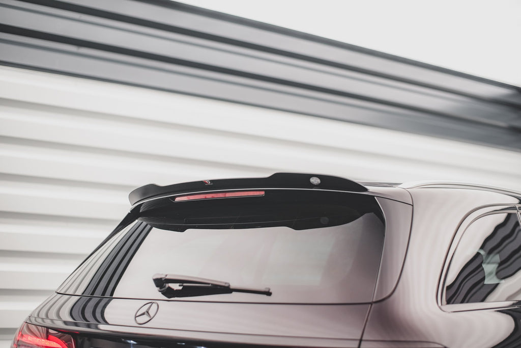 Maxton Design Spoiler CAP V.1 passend für Mercedes-Benz E Kombi S213 schwarz Hochglanz
