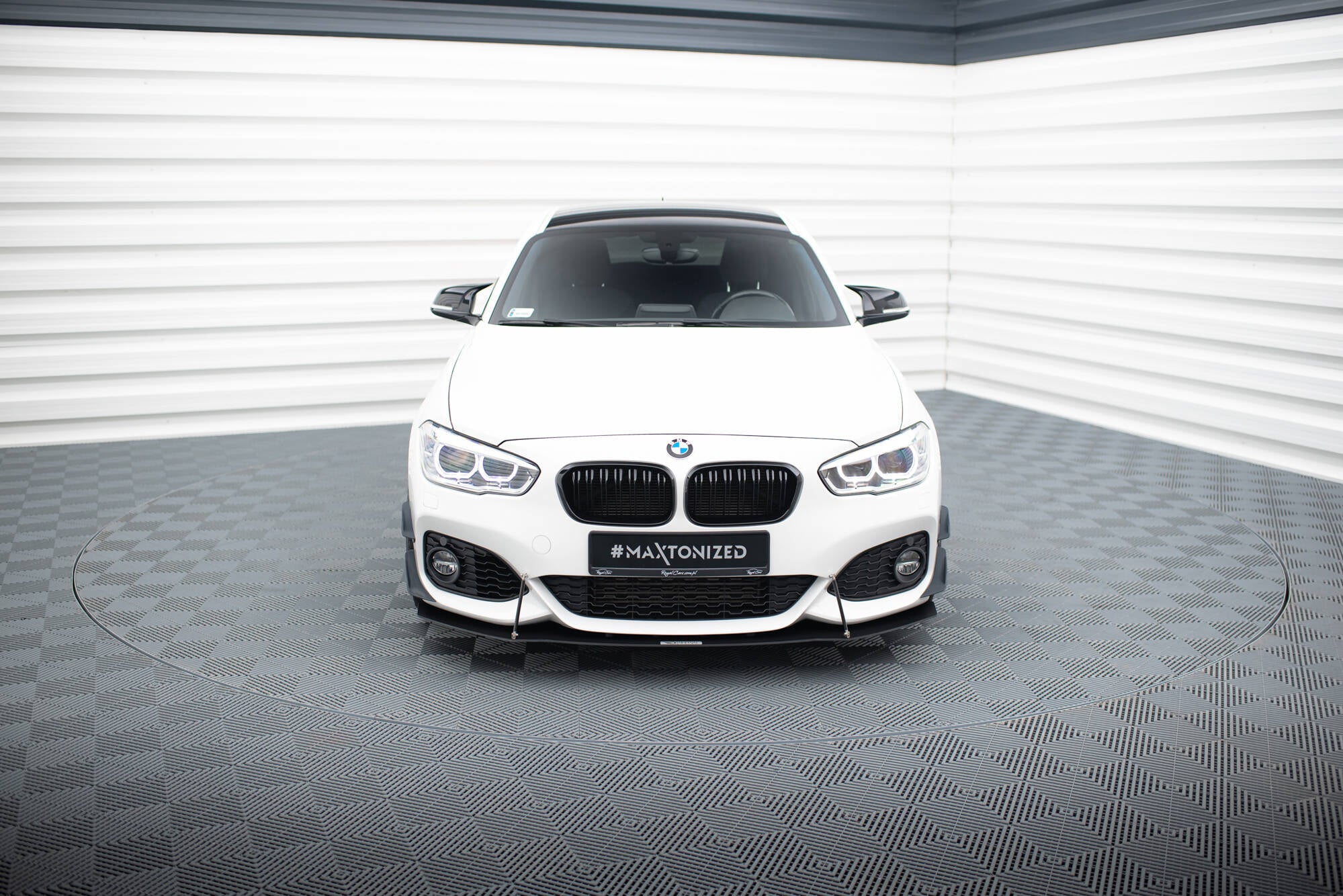 Maxton Design Racing Street+ Spoilerlippe Front Ansatz V.1 passend für BMW 1er F20/F21 M-Power FACELIFT