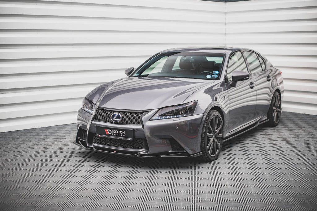 Maxton Design Street+ Seitenschweller Leisten passend für Lexus GS F Sport Mk4(L10) schwarz Hochglanz