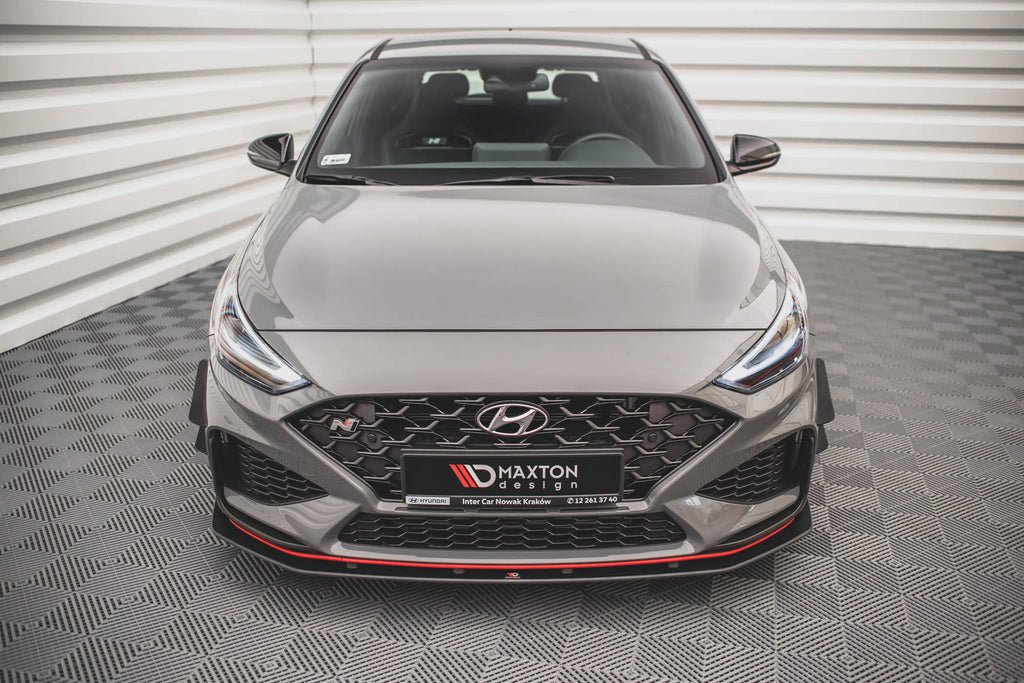 Maxton Design Stoßstangen Flaps Wings vorne Canards passend für Hyundai I30 N / I30 N-Line Hatchback/Fastback Mk3 Facelift