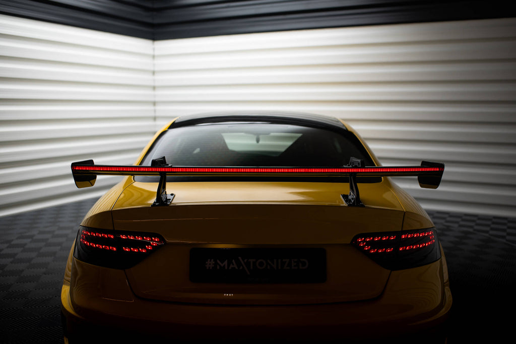 Maxton Design Carbon Spoiler With Upper Swan Mounting + LED Audi A5 Coupe 8T für Audi A5 / S5 / RS5