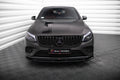 Maxton Design Street+ Spoilerlippe Front Ansatz passend für Mercedes-Benz GLC Coupe AMG-Line /43 AMG C253 schwarz Hochglanz