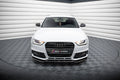 Maxton Design Street+ Spoilerlippe Front Ansatz V.2 passend für Audi A4 Competition B8 Facelift schwarz Hochglanz