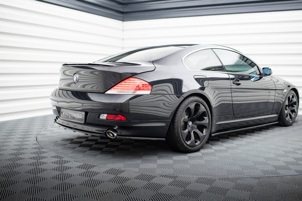 Maxton Design Street+ Mittlerer Diffusor RACE passend für BMW 6er Coupe / Cabrio E63 / E64 schwarz Hochglanz