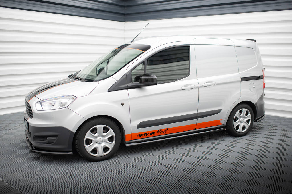 Maxton Design Street+ Seitenschweller Leisten passend für Ford Transit Courier Mk1 schwarz Hochglanz