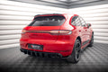 Maxton Design Heck Ansatz Flaps Diffusor V.2 passend für Porsche Macan Mk1 schwarz Hochglanz