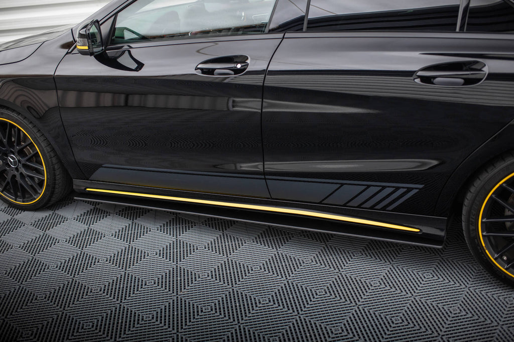 Maxton Design Street Pro Street+ Seitenschweller Leisten passend für Mercedes-AMG CLA 45 C117 Facelift