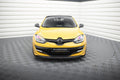 Maxton Design Street+ Spoilerlippe Front Ansatz passend für RENAULT MEGANE 3 RS v.2 schwarz Hochglanz