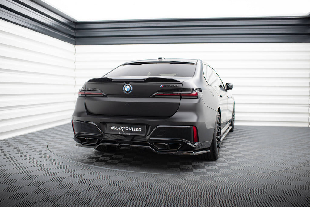 Maxton Design Street+ Mittlerer Diffusor RACE passend für BMW M760e G70 schwarz Hochglanz