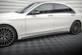 Maxton Design Street+ Seitenschweller Leisten passend für Mercedes-Benz S Lang AMG-Line W222 schwarz Hochglanz