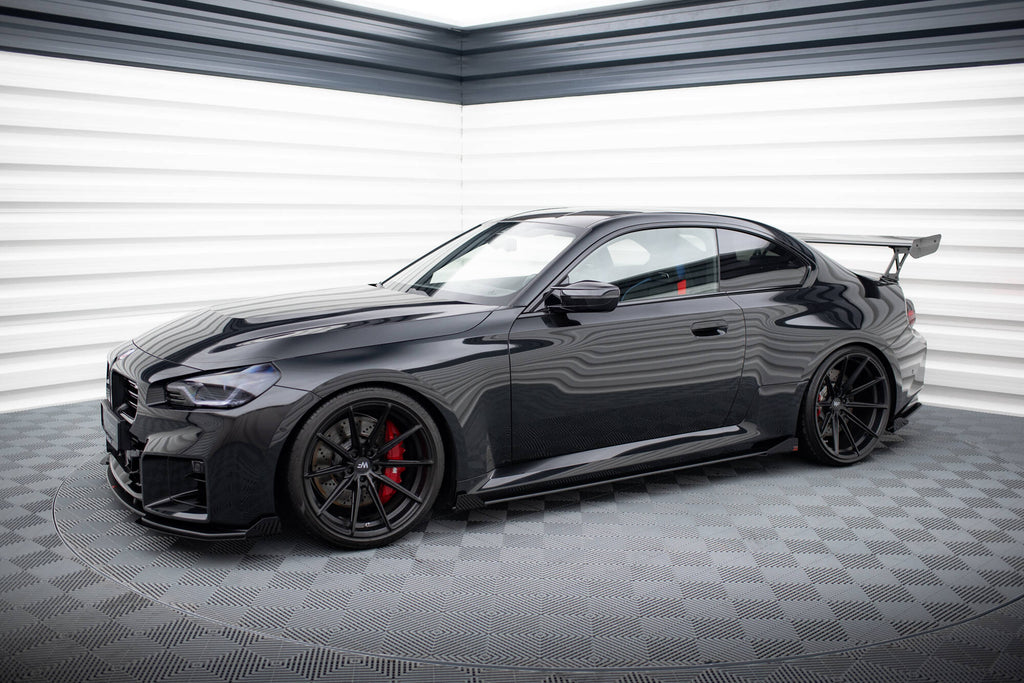 Maxton Design Seitenschweller Flaps passend für BMW M2 G87 schwarz Hochglanz