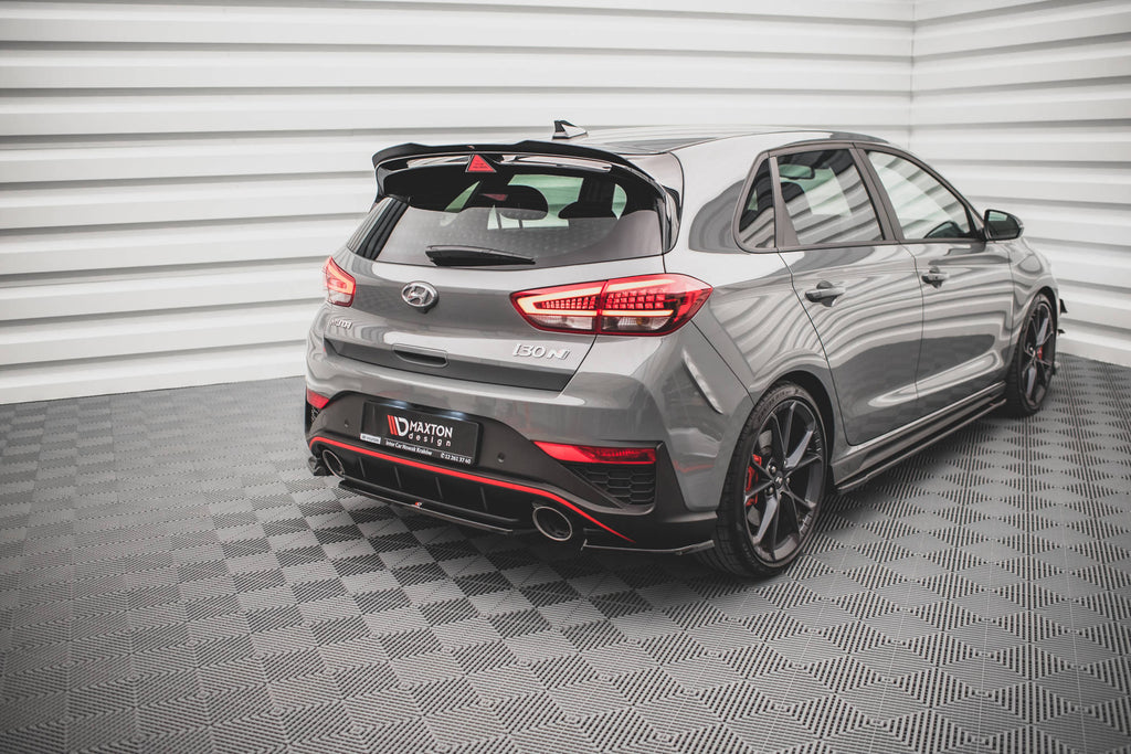 Maxton Design Heckansatz Hyundai I30 N Hatchback Mk3 Facelift schwarz Hochglanz für Hyundai I30 N MK3 Facelift