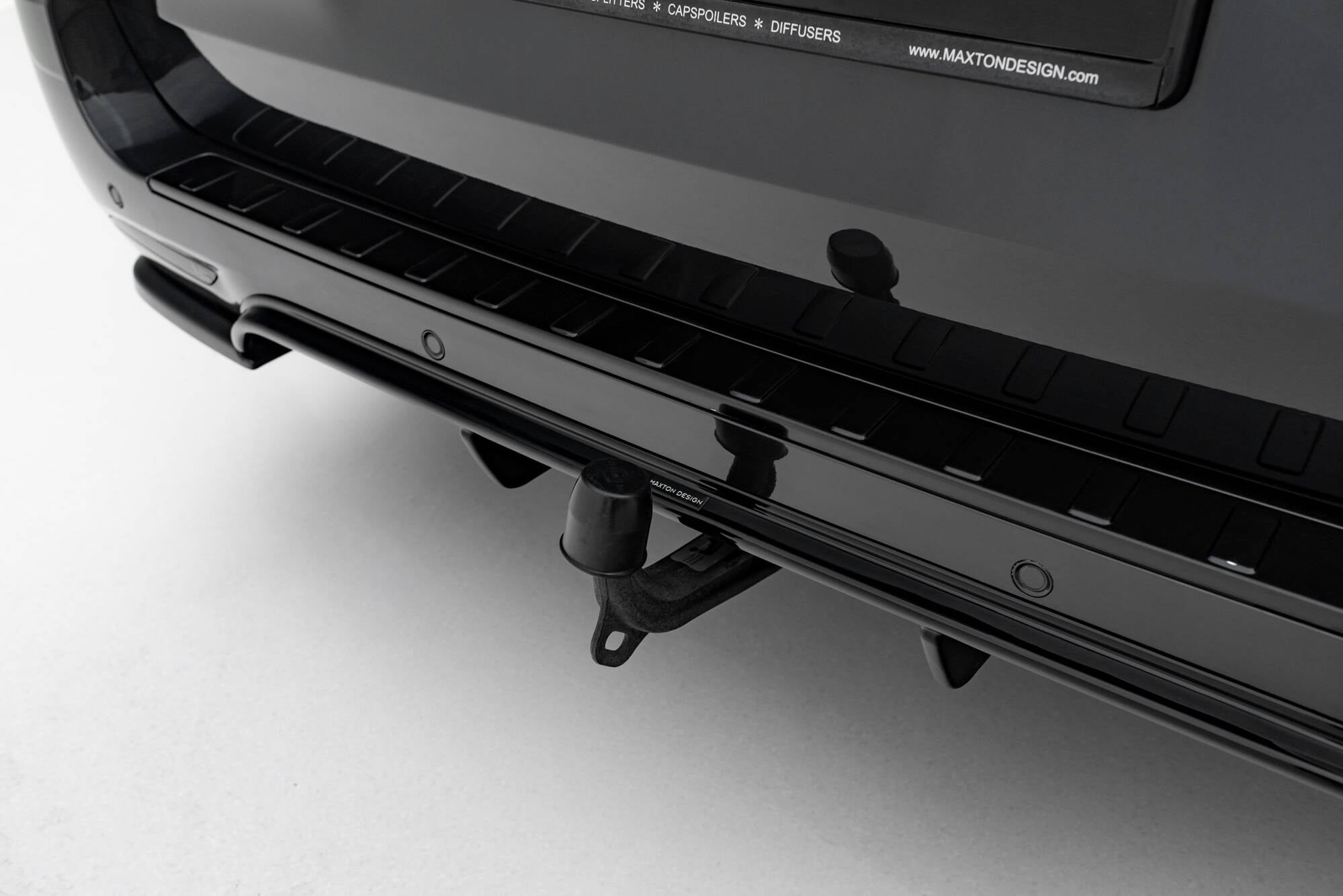 Maxton Design Diffusor Heck Ansatz passend für Mercedes-Benz V-Klasse AMG-Line W447 Facelift schwarz Hochglanz