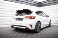 Maxton Design Hintere Seiten Flaps passend für Ford Focus ST Mk4 schwarz Hochglanz