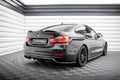 Maxton Design Street+ Mittlerer Diffusor RACE passend für BMW 4er Gran Coupe F36 schwarz Hochglanz