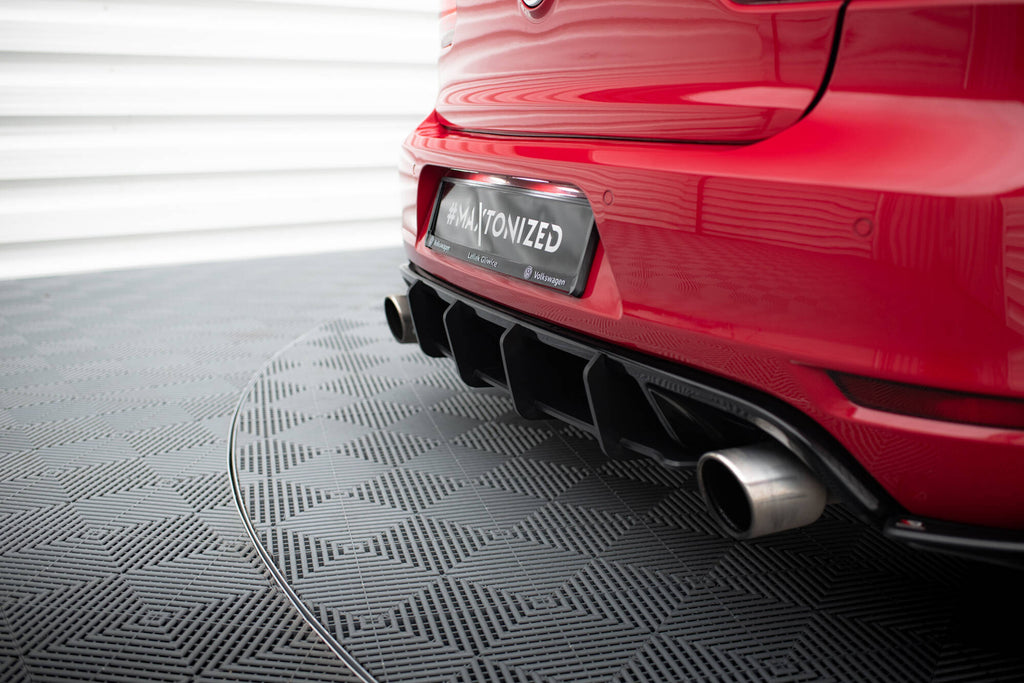 Maxton Design Robuste Racing Heckschürze V.2 passend für VW Golf GTI Mk6