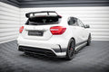 Maxton Design Street+ Mittlerer Diffusor RACE passend für Mercedes-Benz A45 AMG W176 schwarz Hochglanz