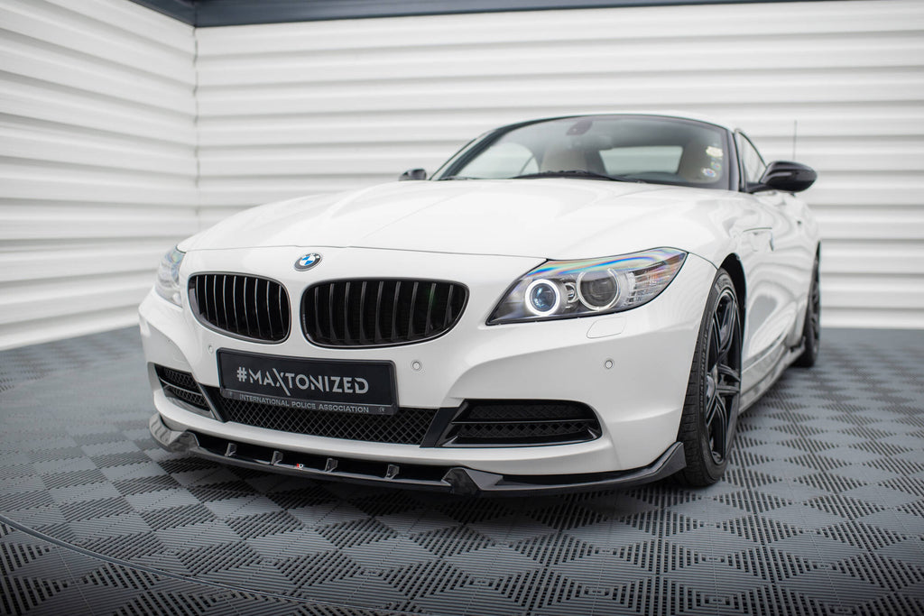 Maxton Design Street+ Spoilerlippe Front Ansatz V.2 passend für BMW Z4 E89 schwarz Hochglanz