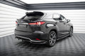 Maxton Design Höher Spoiler CAP 3D passend für Lexus RX F-Sport Mk4 Facelift schwarz Hochglanz
