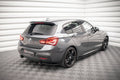 Maxton Design Heck Ansatz Flaps Diffusor passend für BMW 1er F20/F21 M-Power Facelift schwarz Hochglanz