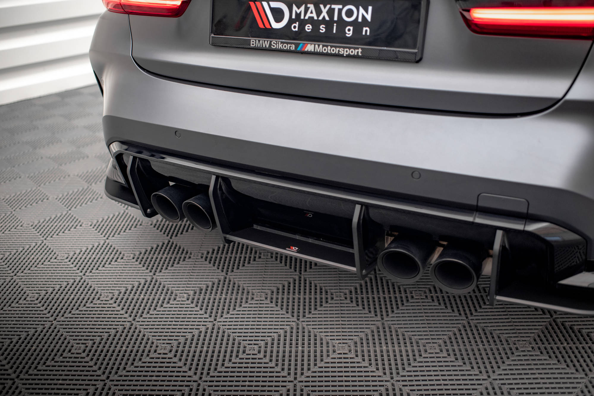 Maxton Design Street Pro Heckschürze passend für BMW M3 Limousine / Touring G80 / G81