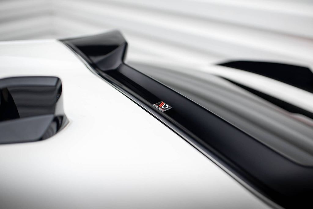 Maxton Design Höher Spoiler CAP 3D passend für Peugeot 408 Mk1 schwarz Hochglanz
