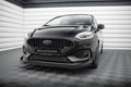 Maxton Design Front Stoßstange Flaps passend für Ford Fiesta ST Mk8 Facelift schwarz Hochglanz