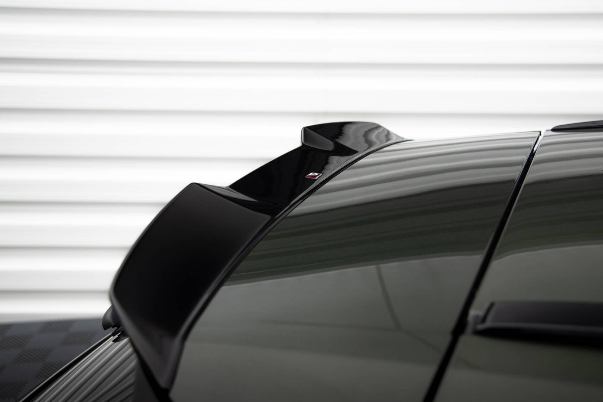 Maxton Design Spoiler CAP 3D passend für Lexus NX F-Sport Mk2 schwarz Hochglanz
