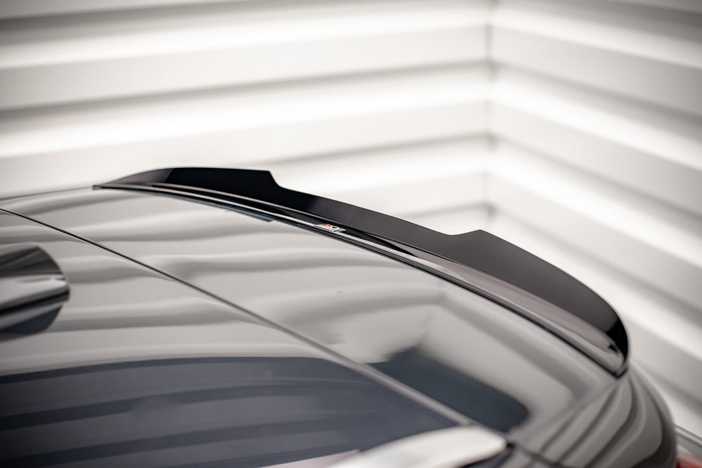 Maxton Design Spoiler CAP passend für Volvo V90 Mk2 schwarz Hochglanz