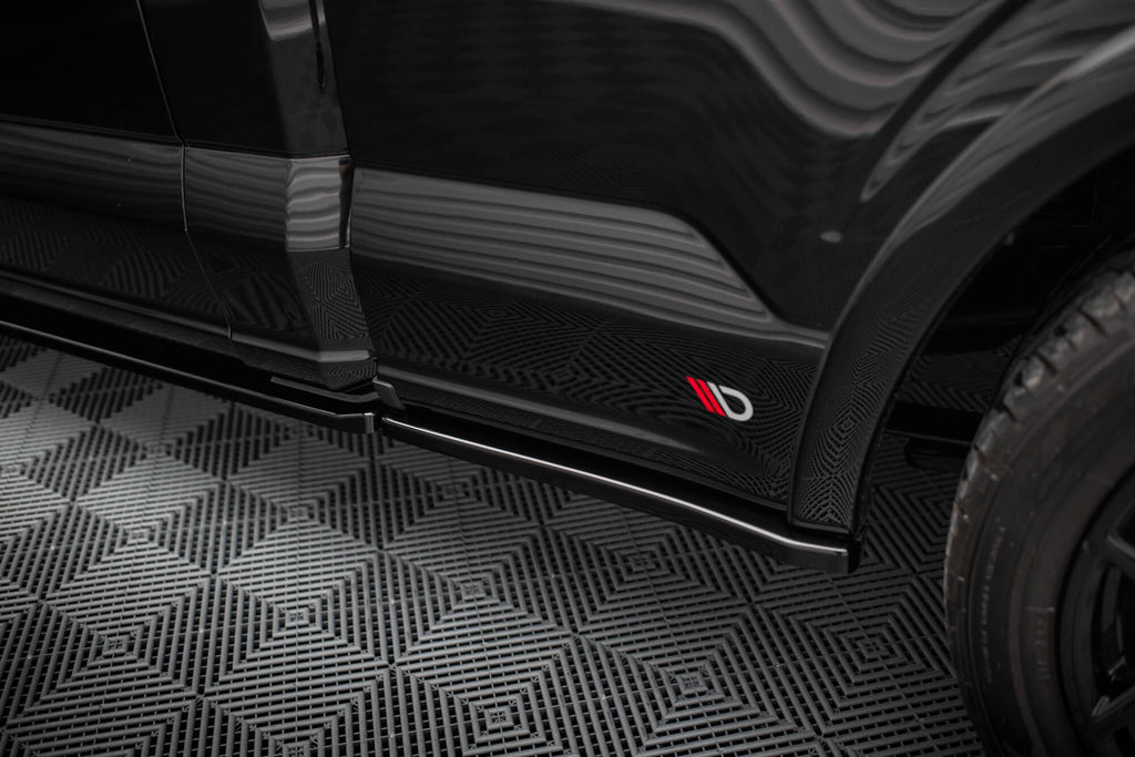 Maxton Design Street+ Seitenschweller Leisten Passend für Shelby F150 Super Snake Schwarz Hochglanz