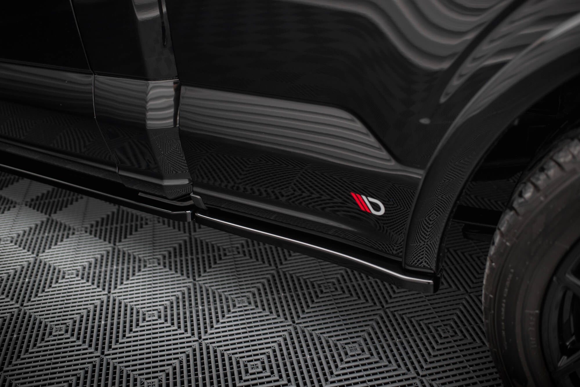 Maxton Design Street+ Seitenschweller Leisten Passend für Shelby F150 Super Snake Schwarz Hochglanz