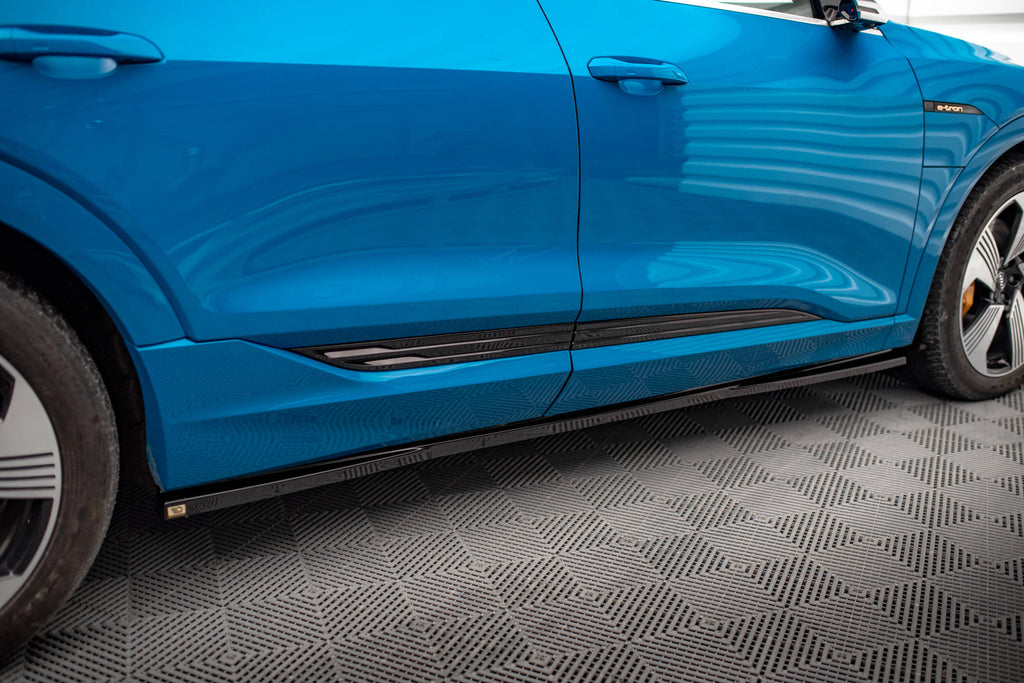 Maxton Design Street+ Seitenschweller Leisten passend für Audi e-tron schwarz Hochglanz
