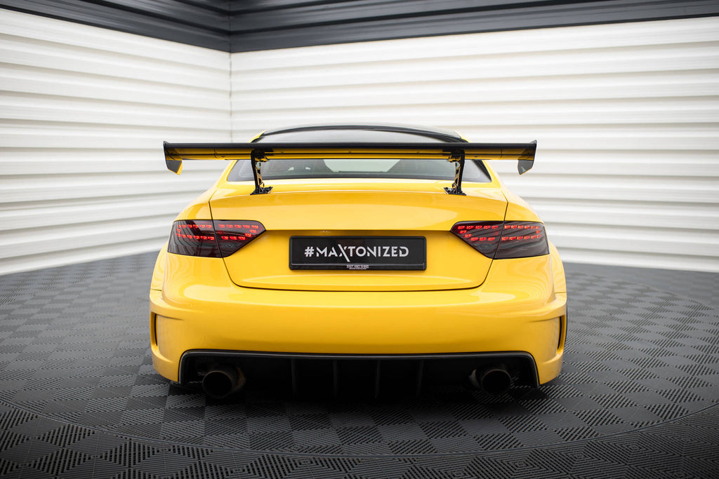 Maxton Design Carbon Spoiler With Internal Brackets Uprights Audi A5 Coupe 8T für Audi A5 / S5 / RS5