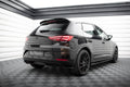 Maxton Design Heck Ansatz Flaps Diffusor V.1 passend für Seat Leon Hatchback Mk3 Facelift schwarz Hochglanz