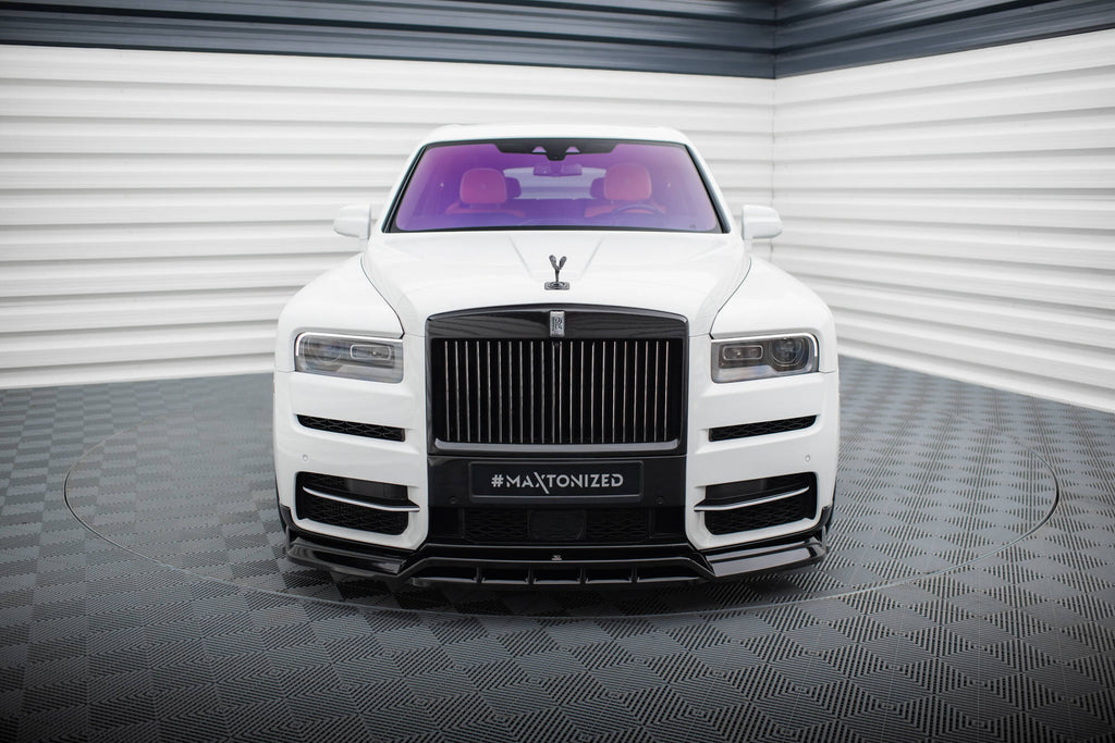 Maxton Design Street+ Spoilerlippe Front Ansatz passend für Rolls Royce Cullinan schwarz Hochglanz