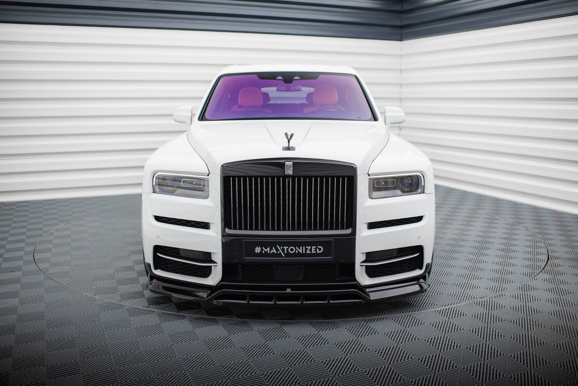 Maxton Design Street+ Spoilerlippe Front Ansatz passend für Rolls Royce Cullinan schwarz Hochglanz
