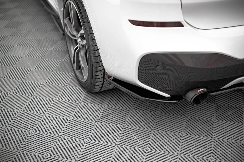 Maxton Design Heck Ansatz Flaps Diffusor passend für BMW X1 M-Paket F48 / F48 Facelift schwarz Hochglanz