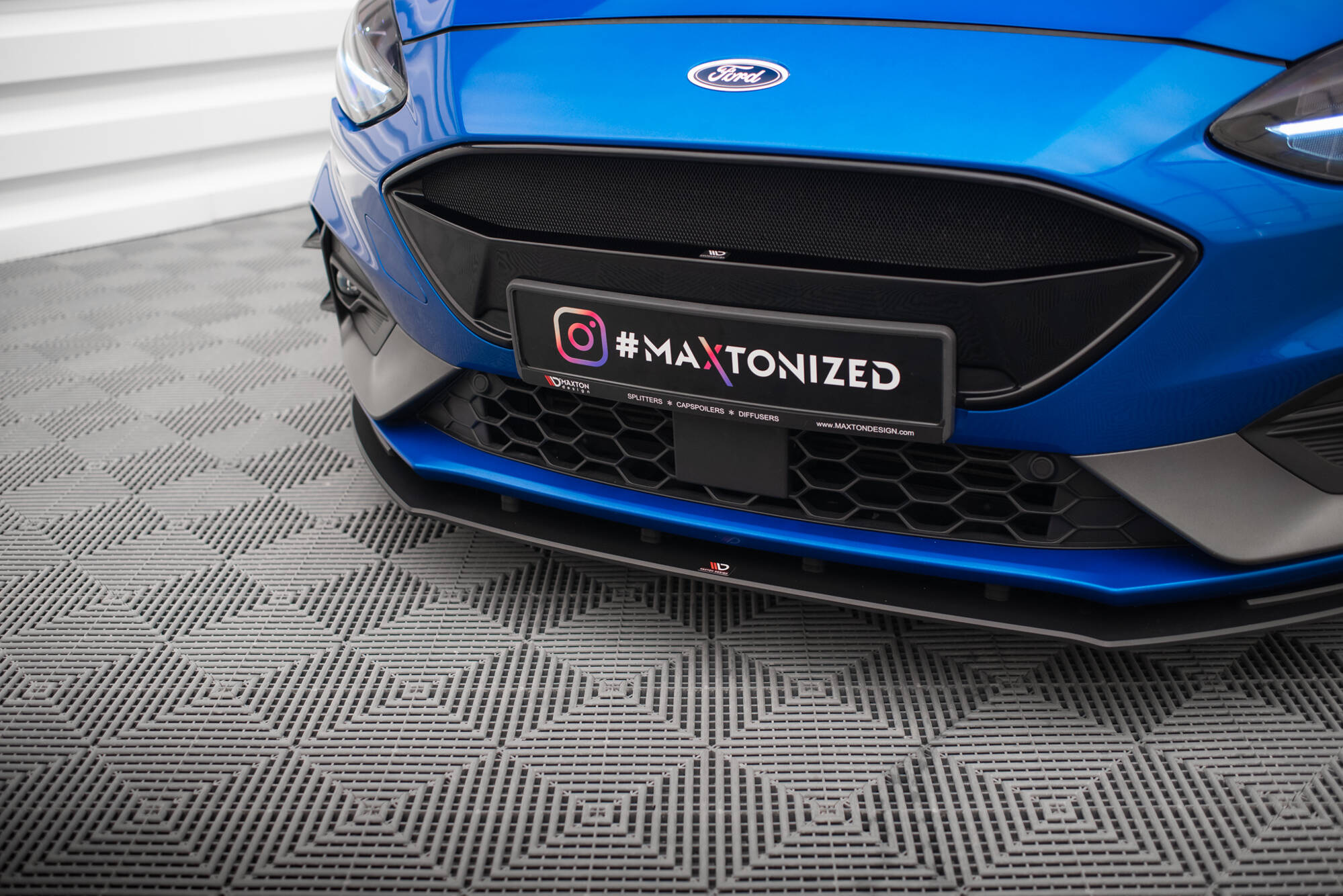 Maxton Design Street Pro Street+ Spoilerlippe Front Ansatz passend für Ford Focus ST / ST-Line Mk4