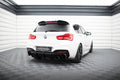 Maxton Design Heck Ansatz Flaps Diffusor V.5 passend für (Für heckansatz v.3) BMW 1er M-Paket / M140i F20 Facelift schwarz Hochglanz