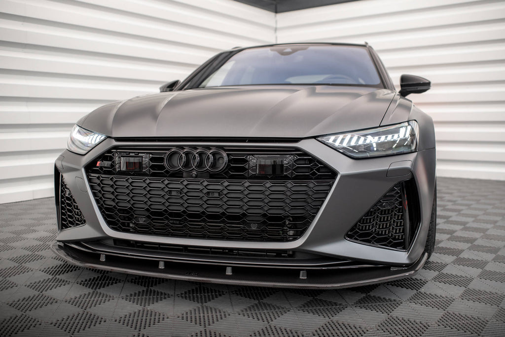 Maxton Design Set of Carbon Fiber Splitters Audi RS6 C8 schwarz matt für Audi