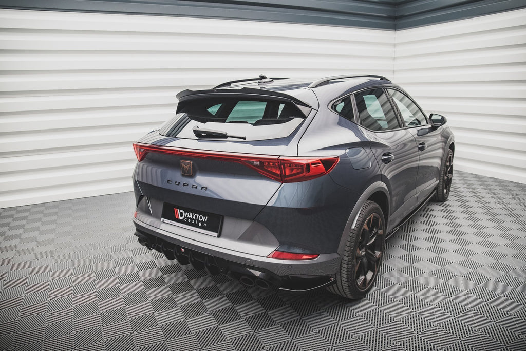 Maxton Design Heck Ansatz Flaps Diffusor V.1 passend für Cupra Formentor VZ Mk1 / Mk1 Facelift schwarz Hochglanz