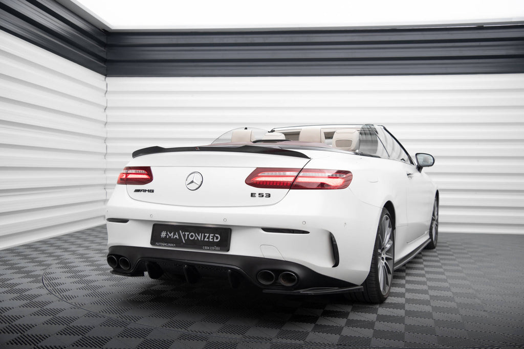 Maxton Design Spoiler CAP passend für Mercedes-Benz E Cabriolet AMG-Line / E53 AMG A238 schwarz Hochglanz