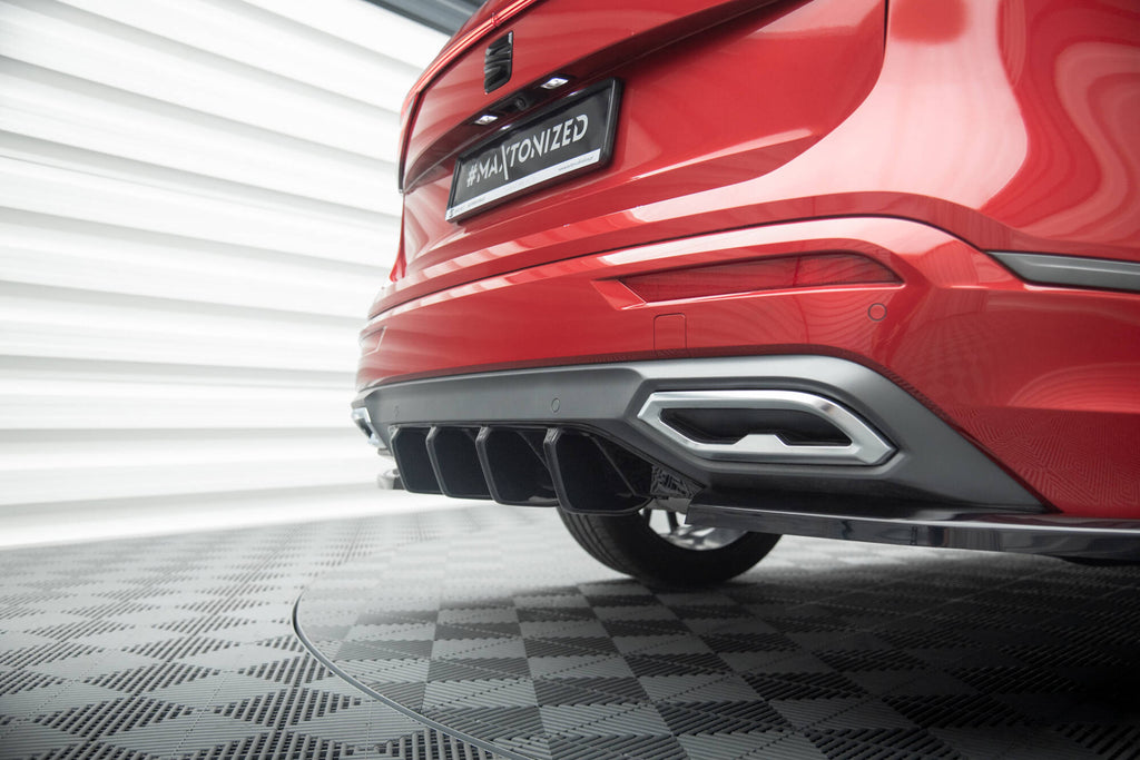Maxton Design Diffusor Heck Ansatz passend für Seat Tarraco FR Mk1 schwarz Hochglanz