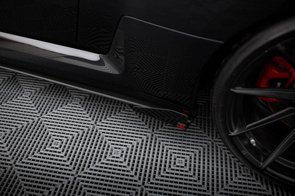Maxton Design Seitenschweller Flaps passend für BMW M2 G87 schwarz Hochglanz