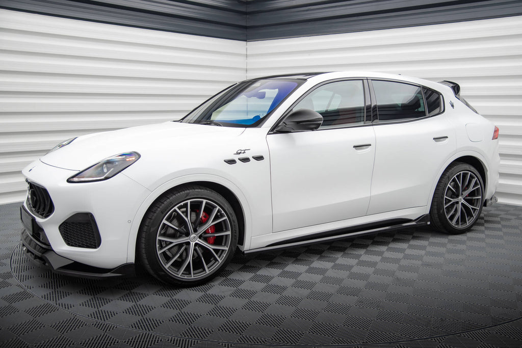 Maxton Design Street+ Seitenschweller Leisten passend für Maserati Grecale GT / Modena Mk1 schwarz Hochglanz